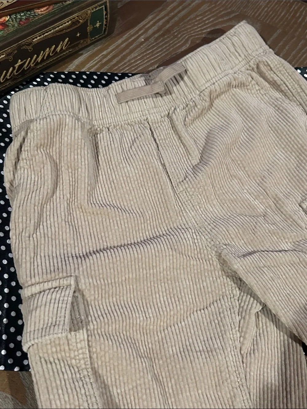 Boys The Children’s Place Corduroy Cargo Fall Autumn Shorts Khaki Beige Size 10